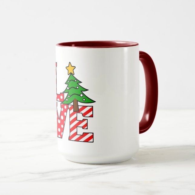 Taza Christmas Love Mug  Warm Heart, Hot Cocoa (Anverso derecho)