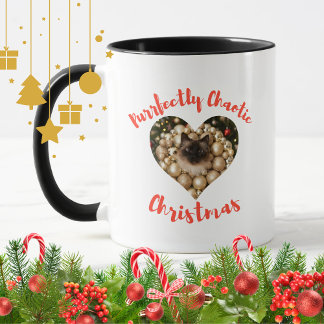 Taza Christmas Personalized Cat Heart Photo Frame