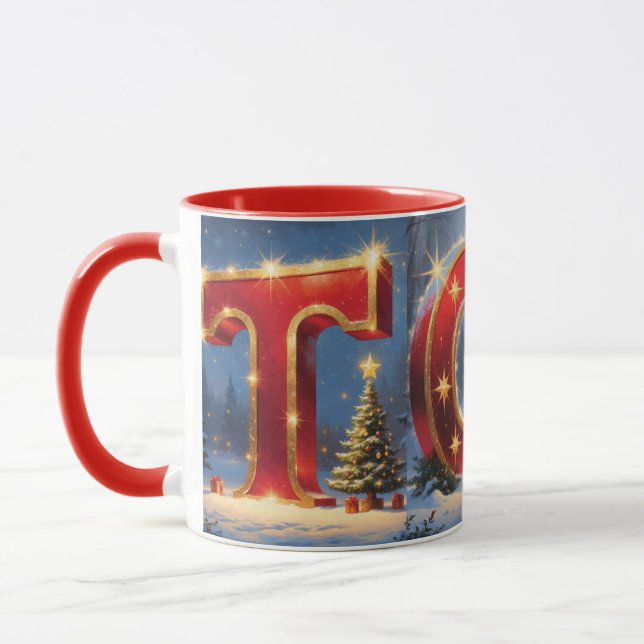Taza Christmas TOY Festive Holiday Coffee Mug (Izquierda)