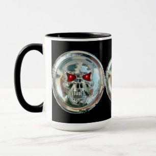 TAZA CHROME SKULL