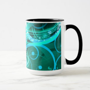 Taza Ciánico abstracto
