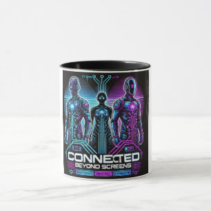 Taza Ciberpunk Tech Friends Digital Bond