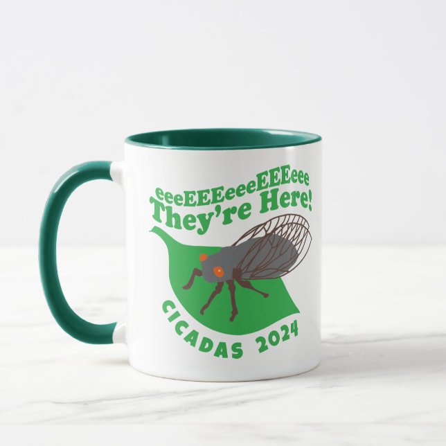 Taza Cicadas 2024 están aquí (Izquierda)