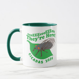 Taza Cicadas año ya están aquí