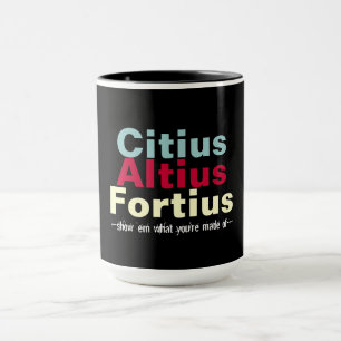 Taza Cicio Alcio Forcio Más Rápido Más Fuerte Más Grand