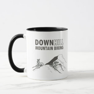 Taza Ciclismo de montaña cuesta abajo