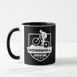 Taza Ciclismo de montaña cuesta abajo en MTB
