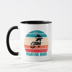 Taza Ciclismo de montaña cuesta abajo en Mtb Vintage