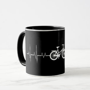 Taza Ciclismo Heartbeat- Bicicleta Amor Bicicleta