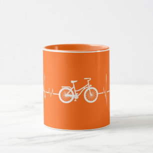 Taza Ciclismo Latido del Corazón- Amor en Bicicleta