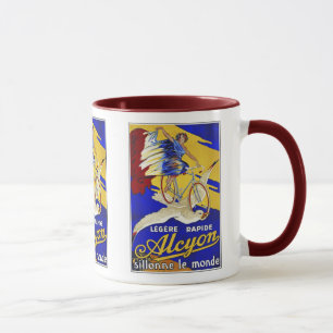 Taza Ciclos de Alcyon - arte de la bicicleta del