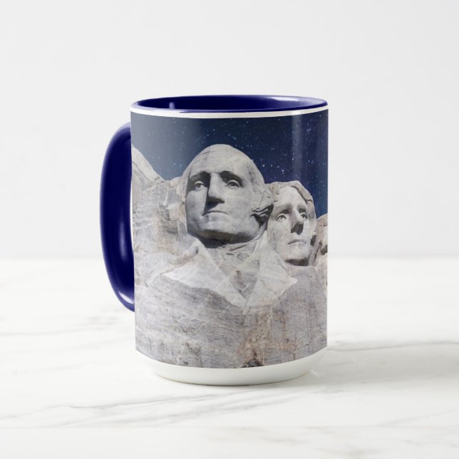 Taza Cielo de la escala de tiempo del monte Rushmore (Anverso izquierdo)