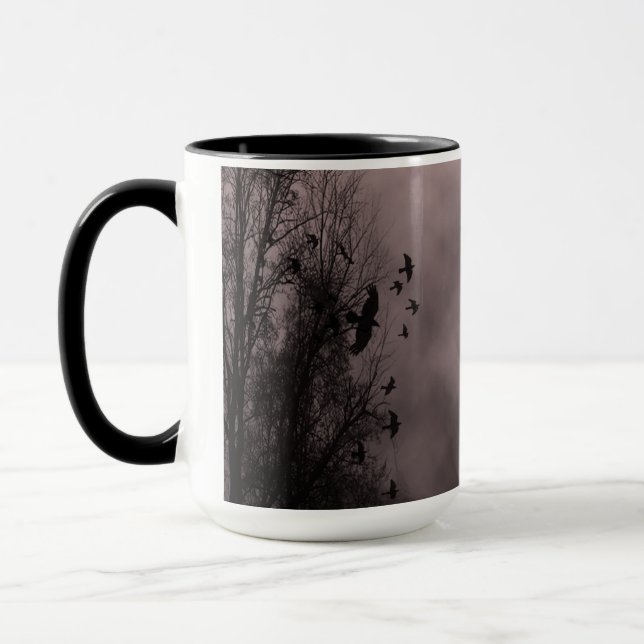 Taza Cielo rojo ensordecedor con Ravens (Izquierda)