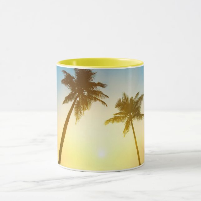 Taza Cielo tropical idílico (Centro)