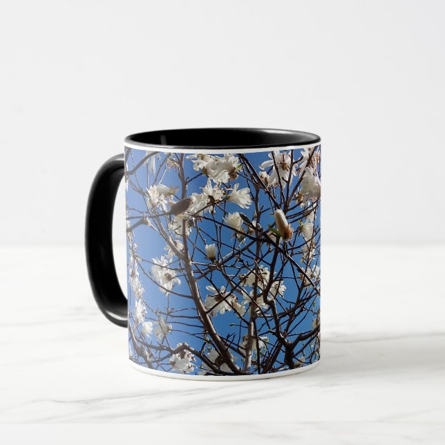 Taza Cielos azules y música en flor (Anverso izquierdo)