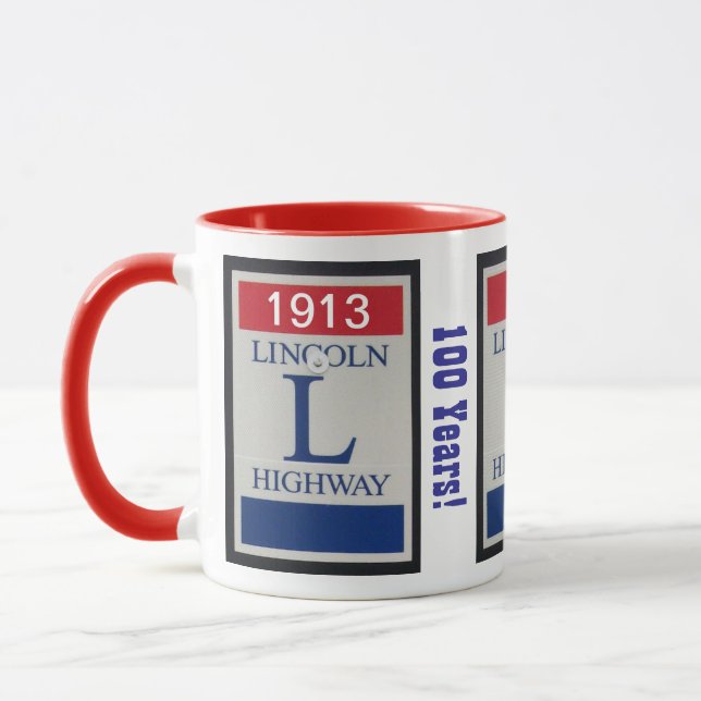 Taza Cien años, Lincoln HIghway Mug (Izquierda)