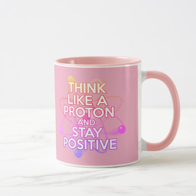 Taza Ciencia positiva moderna cita a Guay Girly Pink (Derecha)