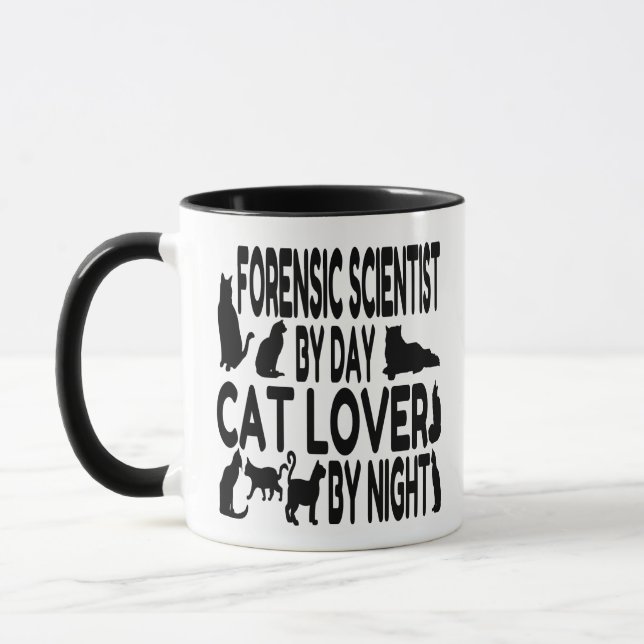 Taza Científico forense Cat Lover (Izquierda)