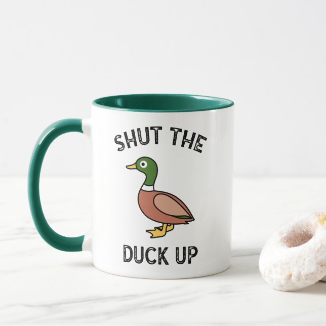 Taza Cierra El Pato (Con donut)
