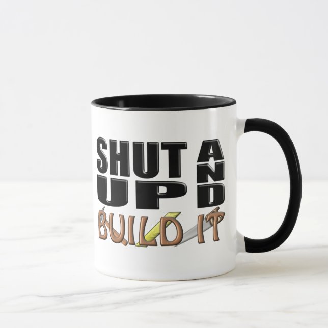Taza CIÉRRELO Y CONSTRUYA (la construcción) (Derecha)