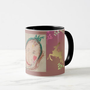 Taza Ciervo Copo de Nieve Púrpura