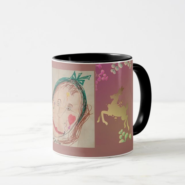 Taza Ciervo Copo de Nieve Púrpura (Anverso derecho)
