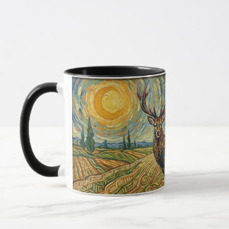 Taza ciervos en el hábitat