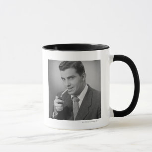Taza Cigarrillo de la iluminación del hombre