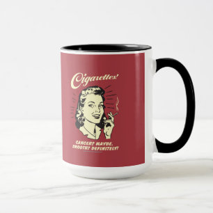 Taza Cigarrillos: Cáncer Quizás Def Suave.