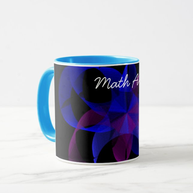Taza Cilindro Geométrico 3D A 2D Math Art Coffee Mug (Anverso izquierdo)
