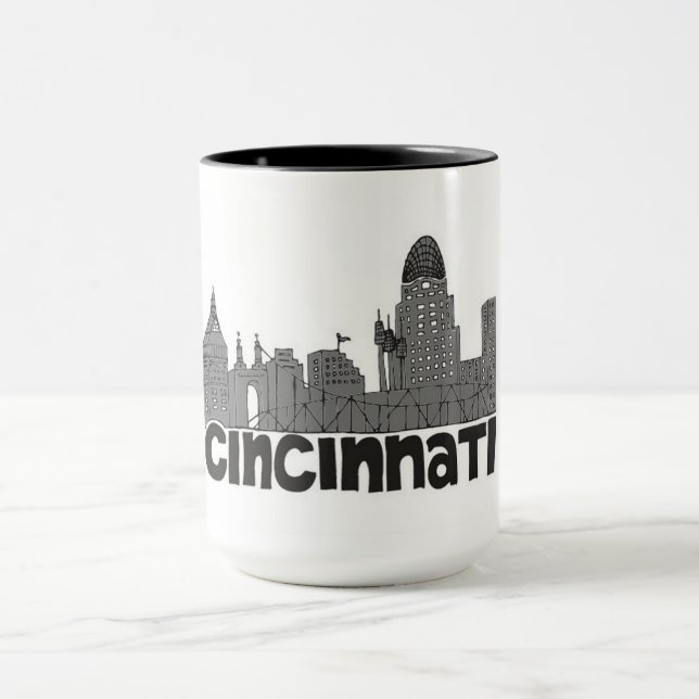 Taza Cincinnati, Ohio Souvenir Mug (Centro)