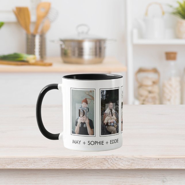 Taza Cinco (5) fotos de la familia del Día del Padre y  (Subido por el creador)