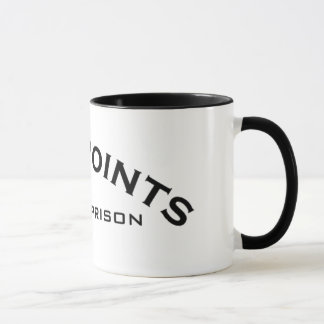 Taza Cinco puntos del logotipo del logotipo de la