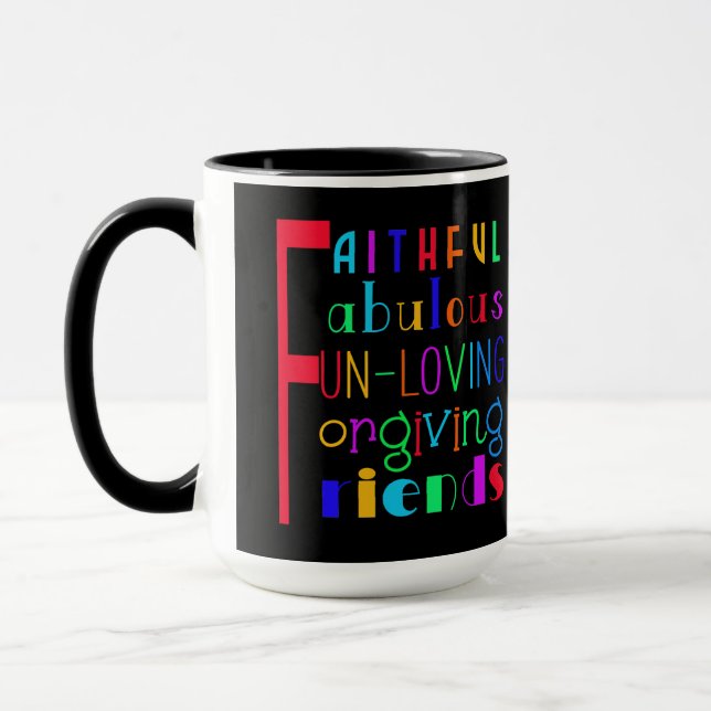 Taza Cinco reglas de amistad (Izquierda)