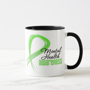 Taza Cinta de la conciencia de la salud mental