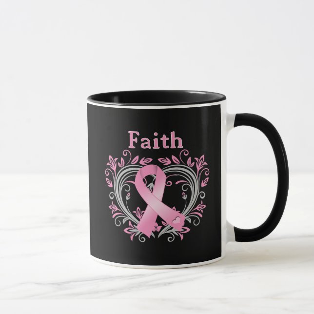Taza Cinta de la conciencia del cáncer de pecho de la (Derecha)