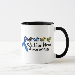 Taza Cinta de la conciencia del cuello de la curruca