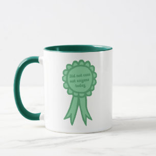 Taza Cinta de Premio Did Not Cuss Out Teal Tonto