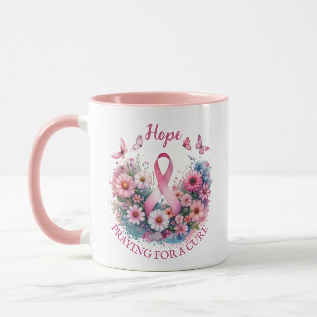 Taza Cinta de sensibilización sobre el cáncer de mama (Izquierda)