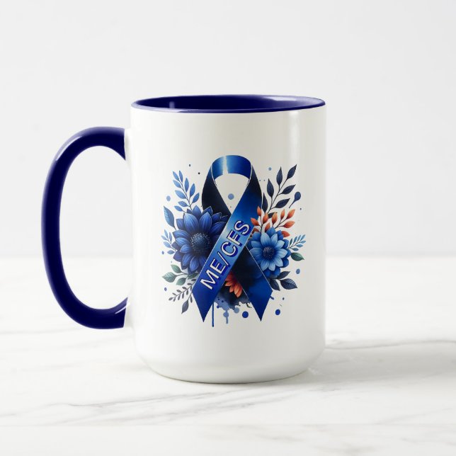 Taza Cinta de sensibilización sobre la Encefalomielitis (Izquierda)