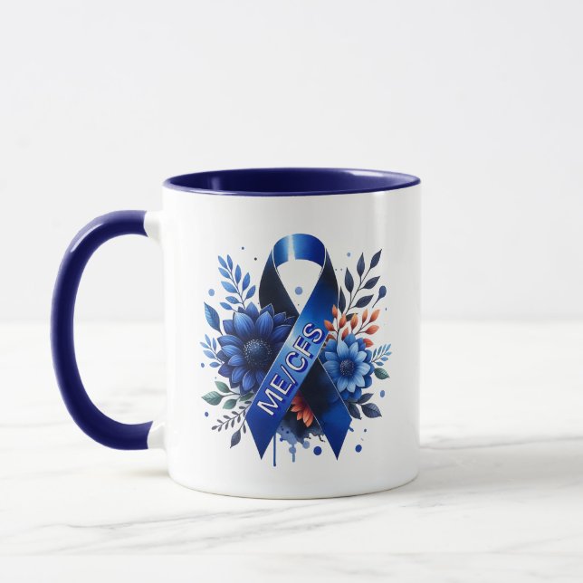 Taza Cinta de sensibilización sobre la Encefalomielitis (Izquierda)