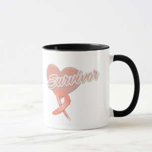 Taza Cinta del corazón - superviviente del cáncer