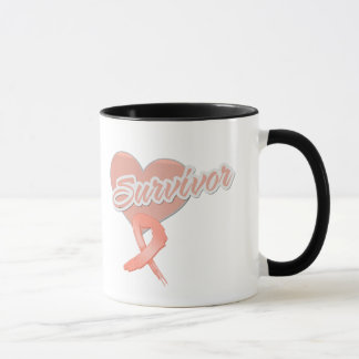 Taza Cinta del corazón - superviviente del cáncer