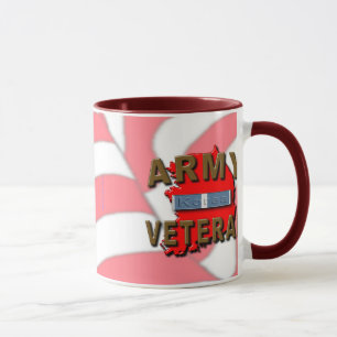 Taza Cinta del servicio del veterano de Guerra de
