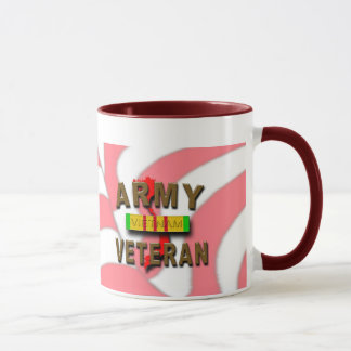Taza Cinta del servicio del veterano de guerra de
