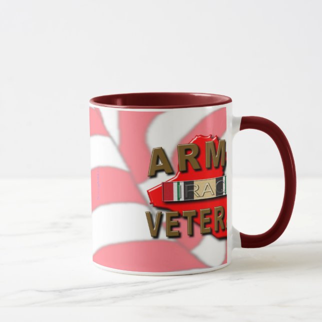 Taza Cinta del servicio del veterano de Iraq, EJÉRCITO (Derecha)