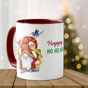 Taza Cinta divertida con Navidades de pájaros
