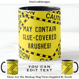 Taza Cinta policial decoupage personalizado BY02 regalo