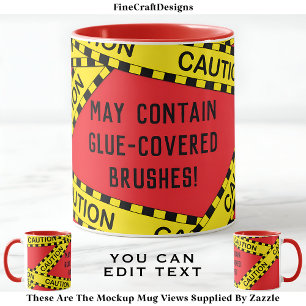 Taza Cinta policial decoupage personalizado BY03 regalo