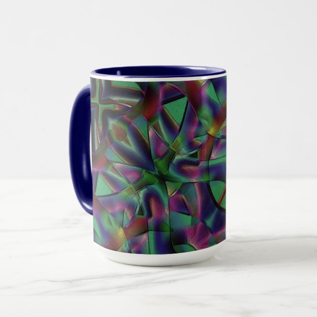 Taza Cintas entrelazadas con colores oscurecidos (Anverso izquierdo)